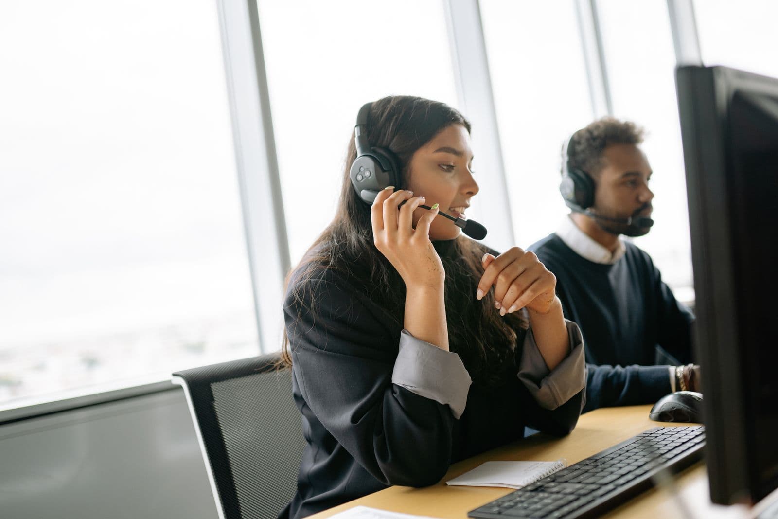 Customer support specialist coordinating home-service requests