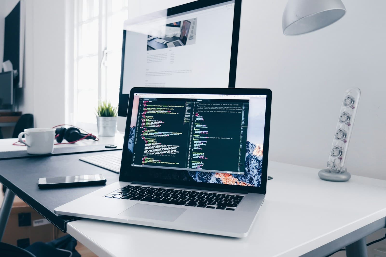 Developer workspace showing application code